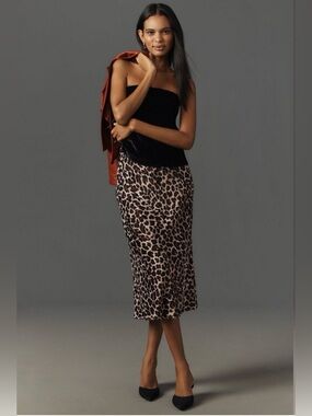 ✨Anthropologie (NWOT) The Tilda Midi Slip Skirt Size XXS✨